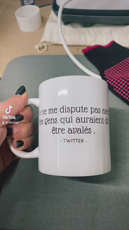 Mug personnalisée " je ne me dispute pas ..."