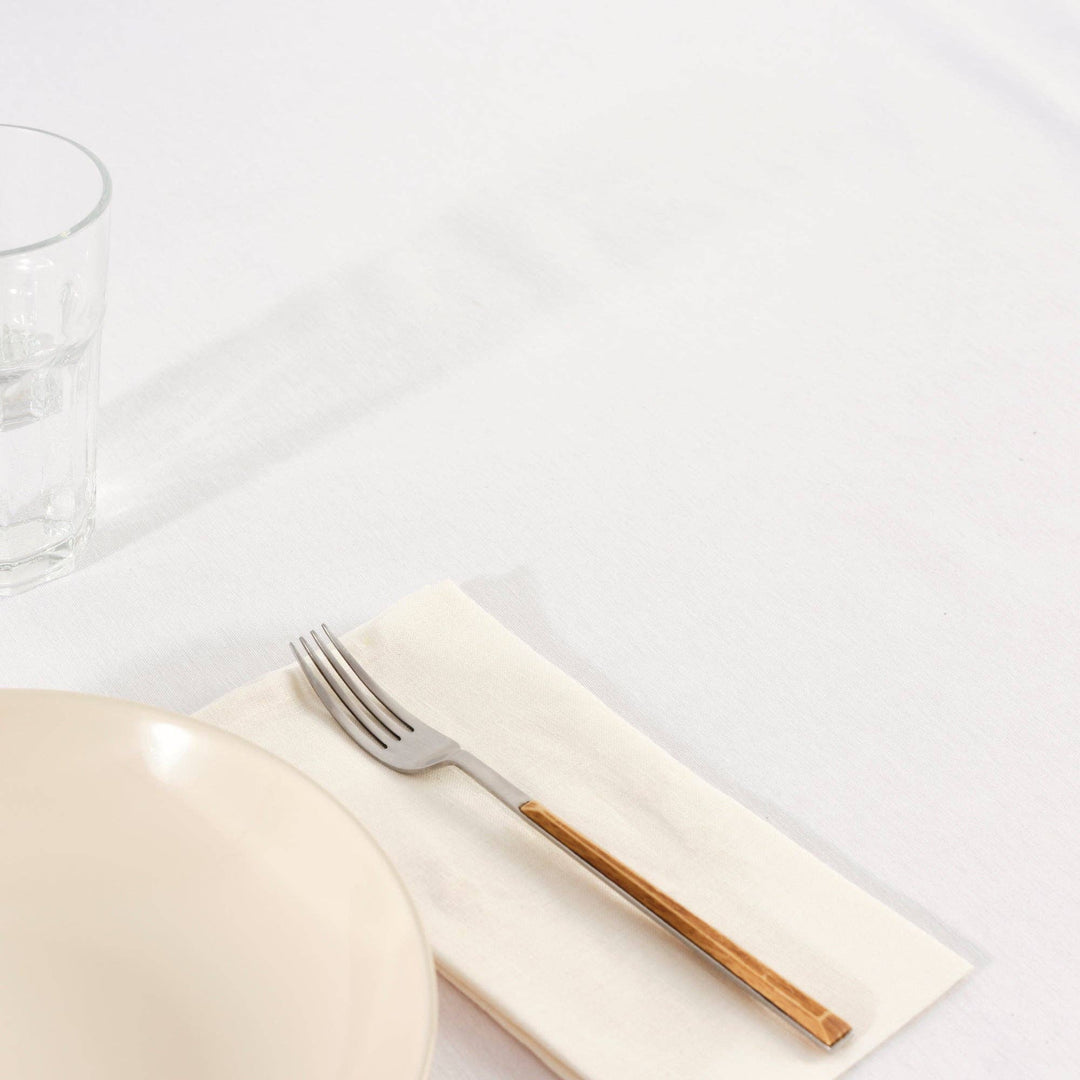 Nappe résistante aux taches résinée XL unie blanche 103