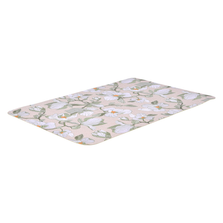 Set de table magnolias rectangulaire vert 44.5x33 cm