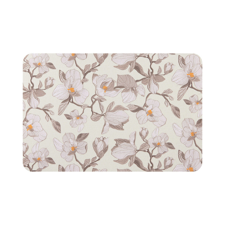 Set de table magnolias rectangulaire marron 44.5x33 cm