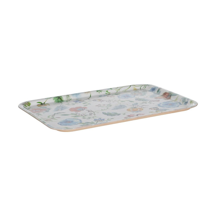 Plateau rectangulaire Camelia 43cm x 33cm
