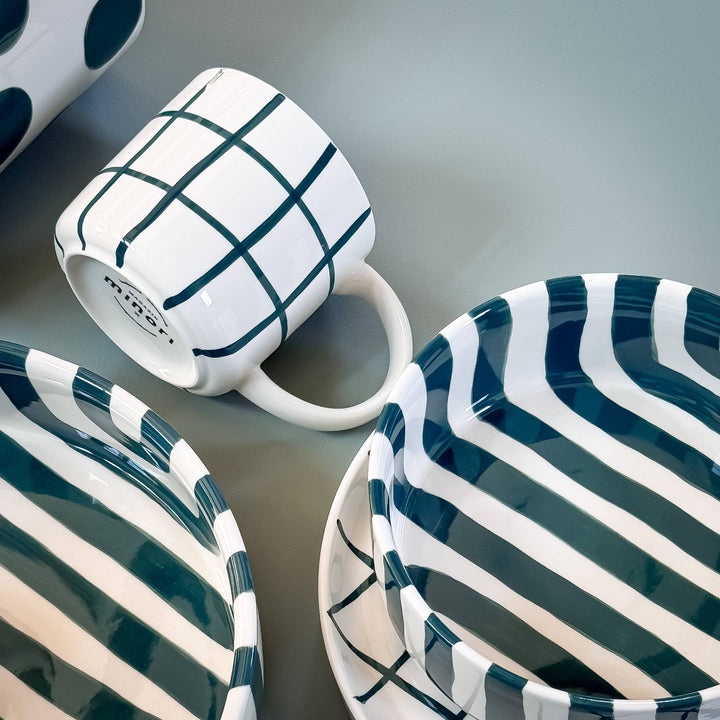 Grande coupe Stripes - vert doux