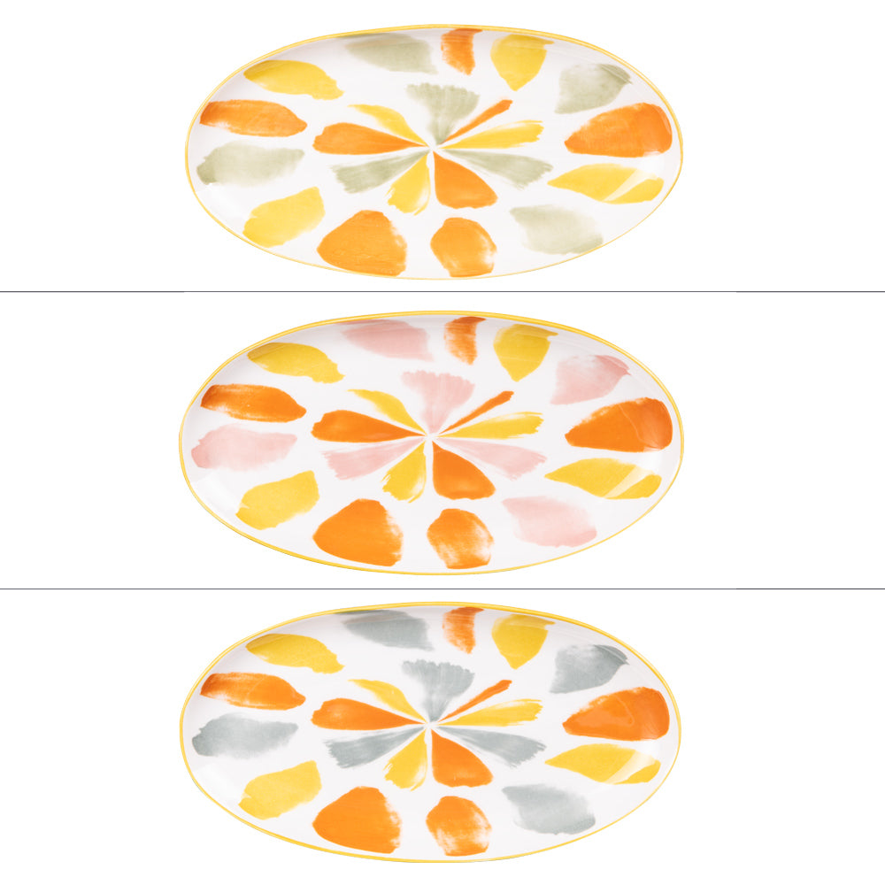 Plat oval Canaries 25x13 cm