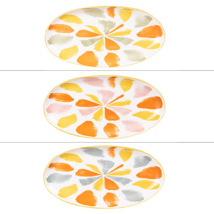 Plat oval Canaries 25x13 cm