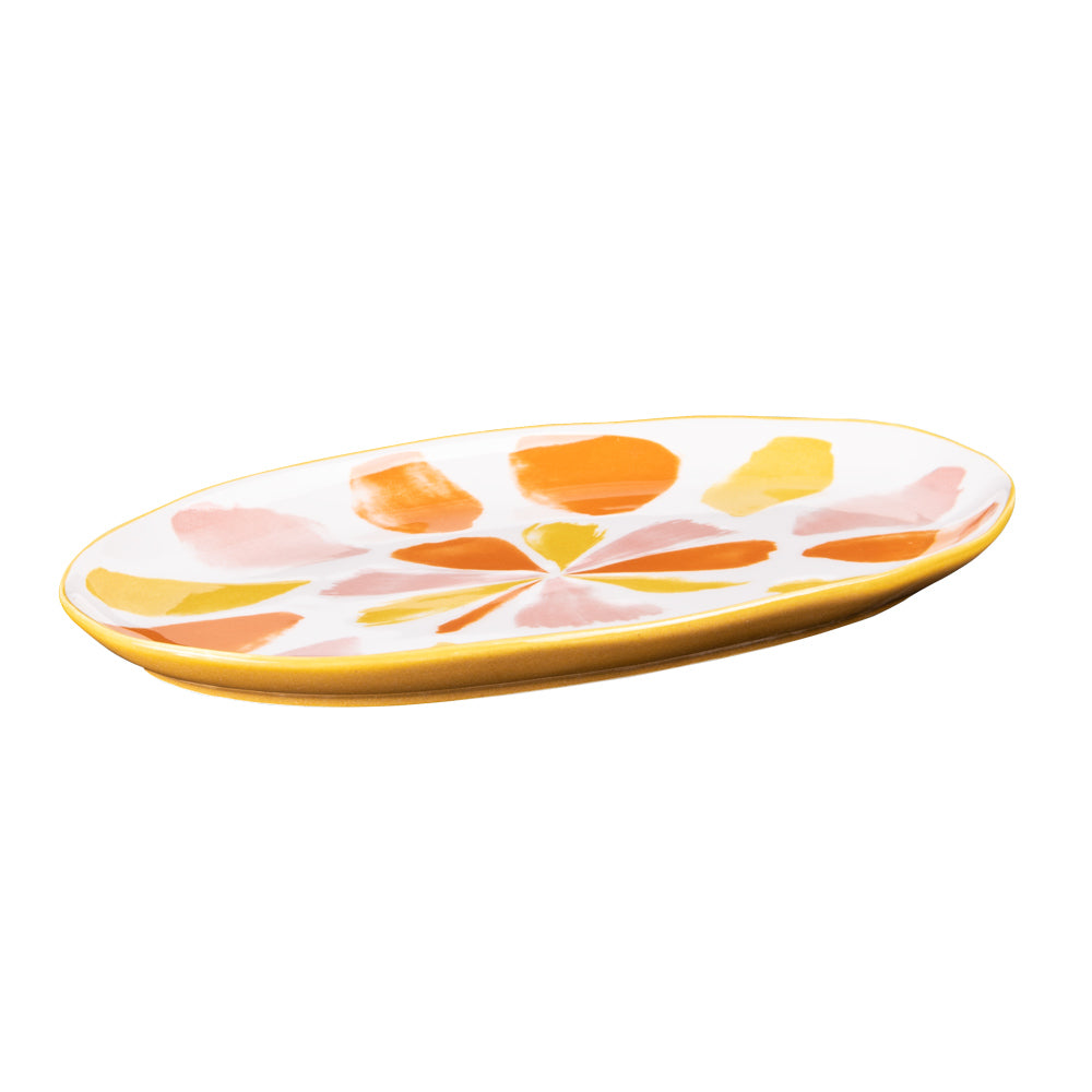 Plat oval Canaries 25x13 cm