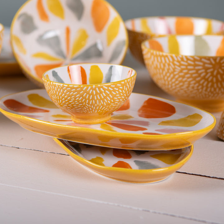 Plat oval Canaries 25x13 cm