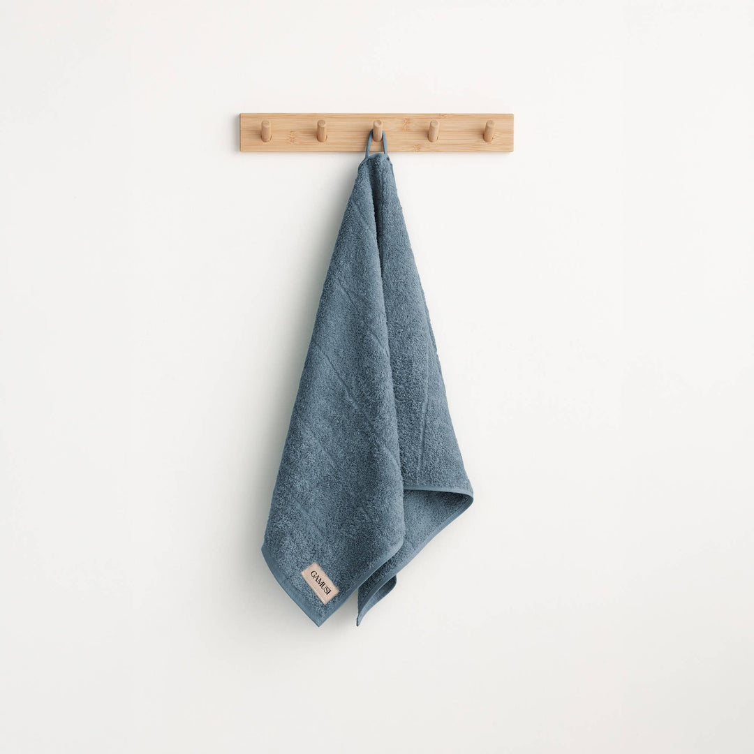 Lot de 4 serviettes de bain en éponge 100 % coton bicolore 600 g