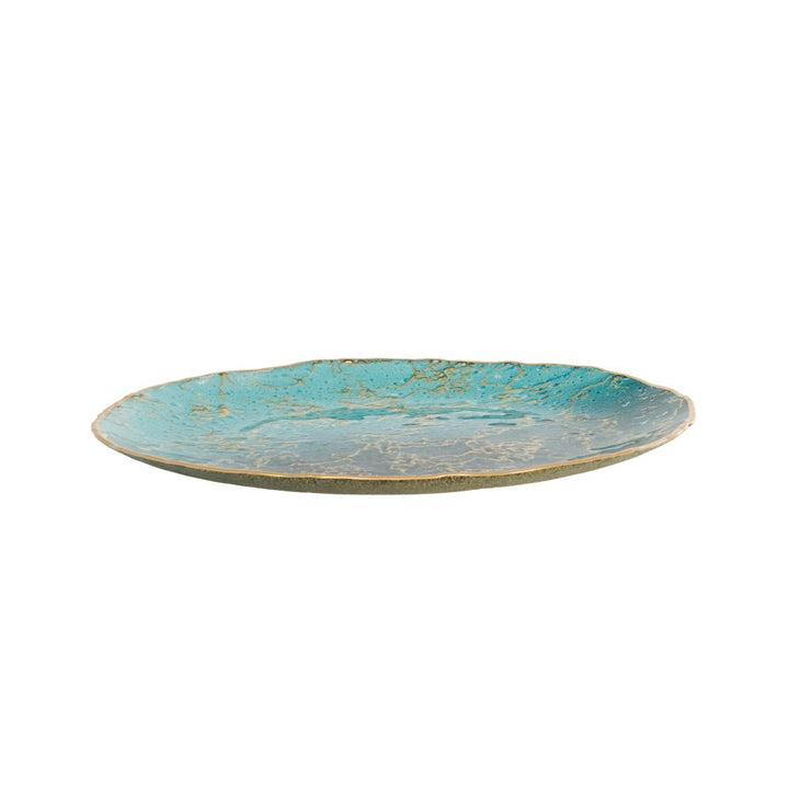 Plat rond 33 cm Aqua
