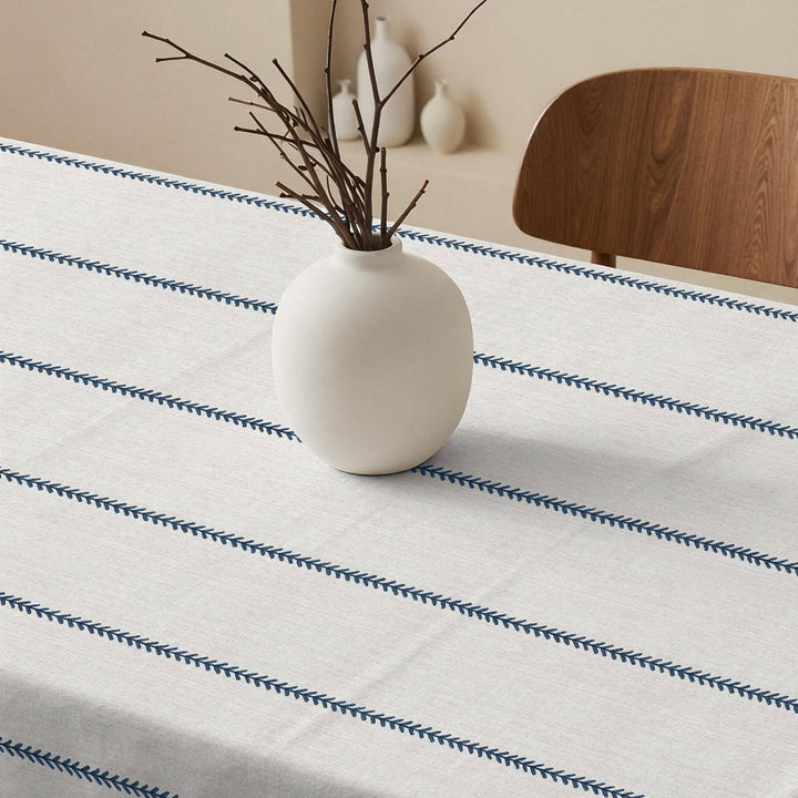 Nappe anti-taches 100 % coton Ian Blue
