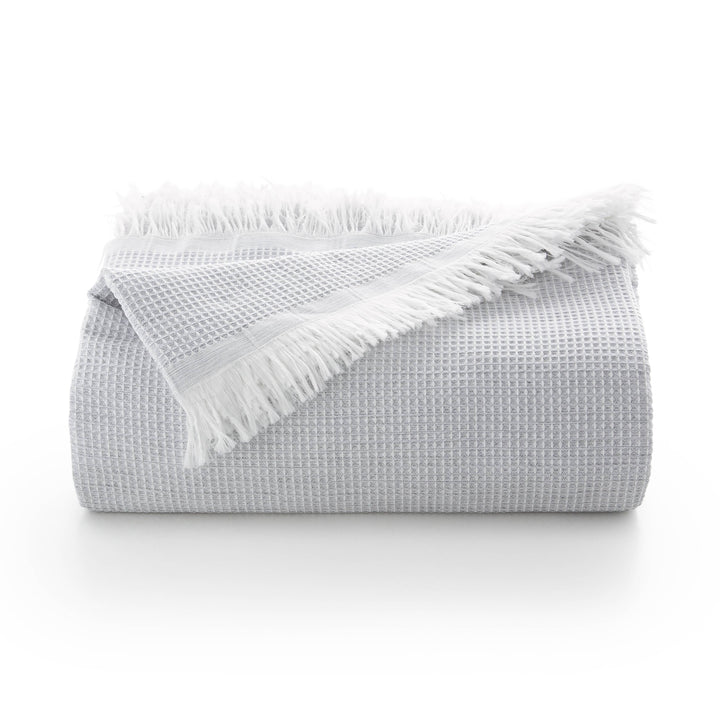 Plaid en coton multifonction à motif nid d&