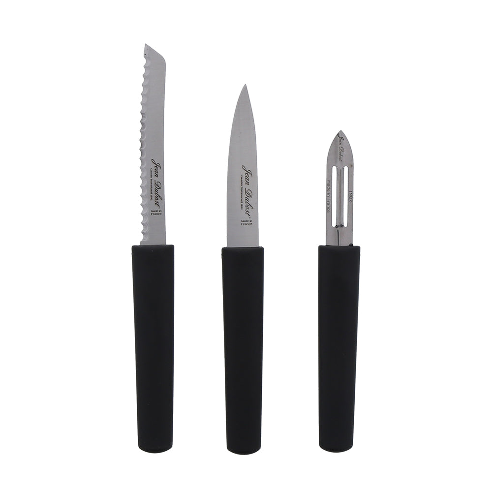 Set de 3 pièces en inox Eco-responsable office, éplucheur, tomate