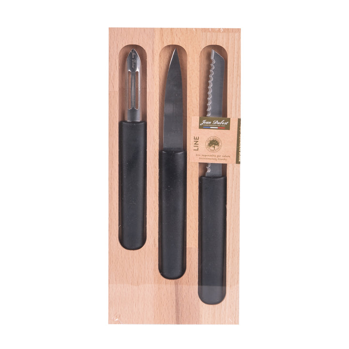 Set de 3 pièces en inox Eco-responsable office, éplucheur, tomate