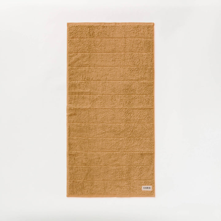 Lot de 4 serviettes de bain en éponge 100 % coton bicolore 600 g