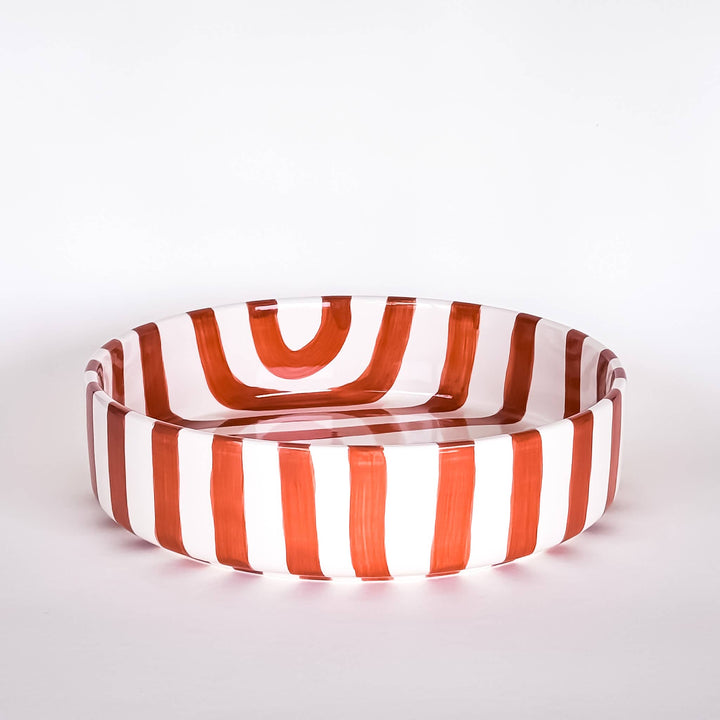Grande coupe Stripes - cotto orange