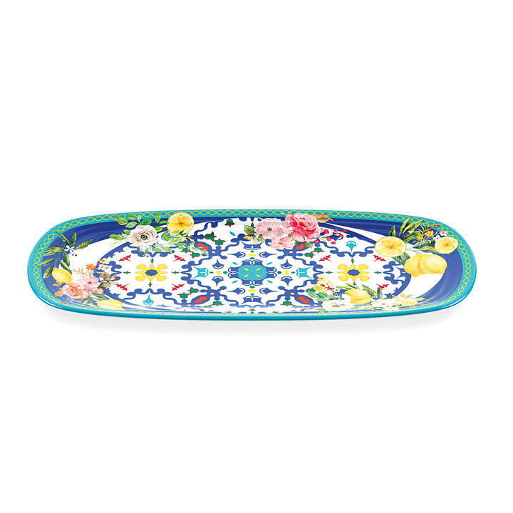 Plateau rectangulaire Flower&amp;Lemon 39,5x16,5x2,5 cm