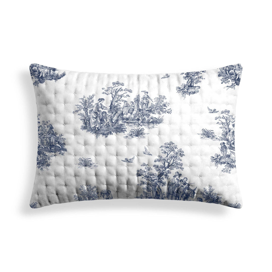 Housse de coussin matelassée imprimée Burjasot 30x50 cm