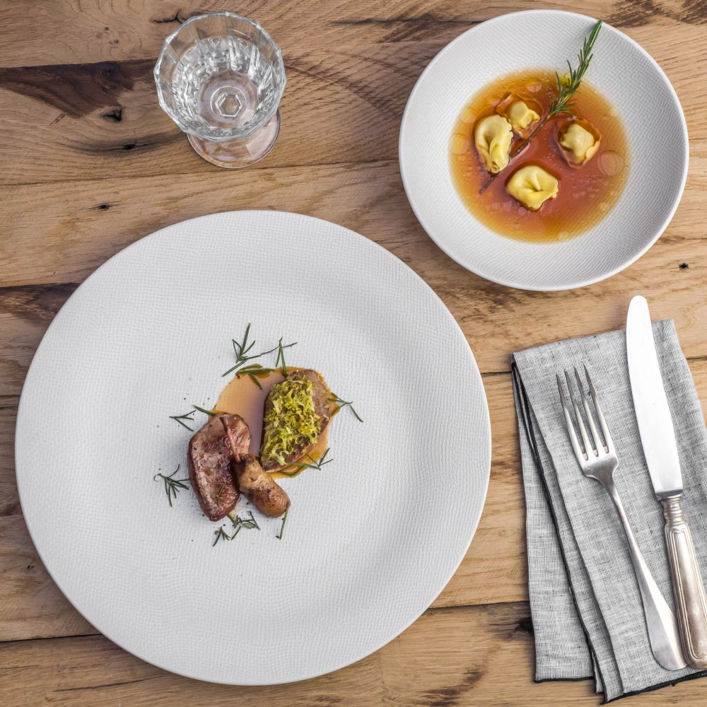 Assiette creuse Vésuvio blanc 19 cm - Beautiful Moment the shop