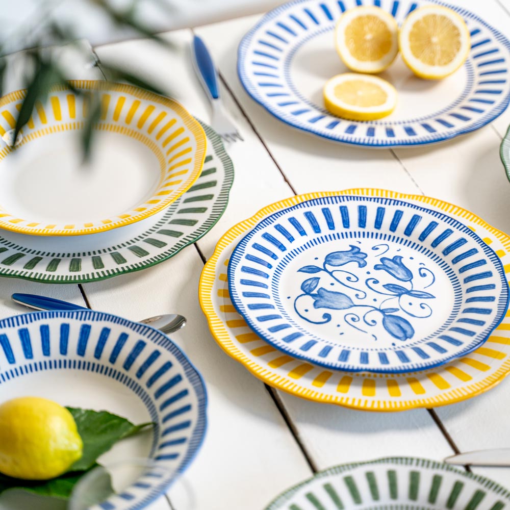 Assiette plate Napoli bleue 27 cm - Beautiful Moment the shop