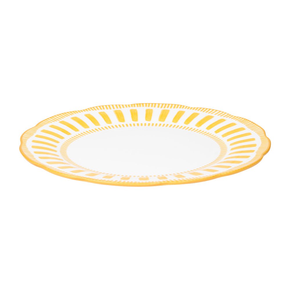 Assiette plate Napoli jaune 27 cm - Beautiful Moment the shop