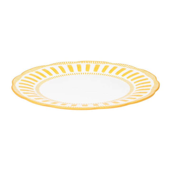 Assiette plate Napoli jaune 27 cm - Beautiful Moment the shop