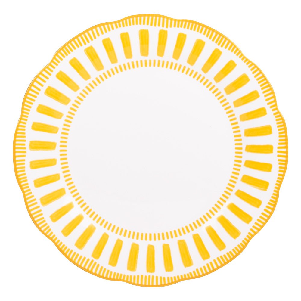Assiette plate Napoli jaune 27 cm - Beautiful Moment the shop