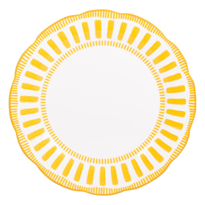 Assiette plate Napoli jaune 27 cm - Beautiful Moment the shop