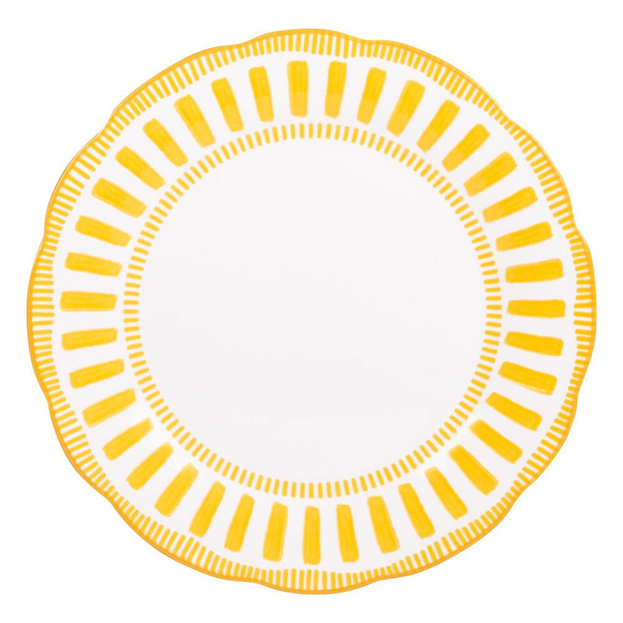 Assiette plate Napoli jaune 27 cm - Beautiful Moment the shop