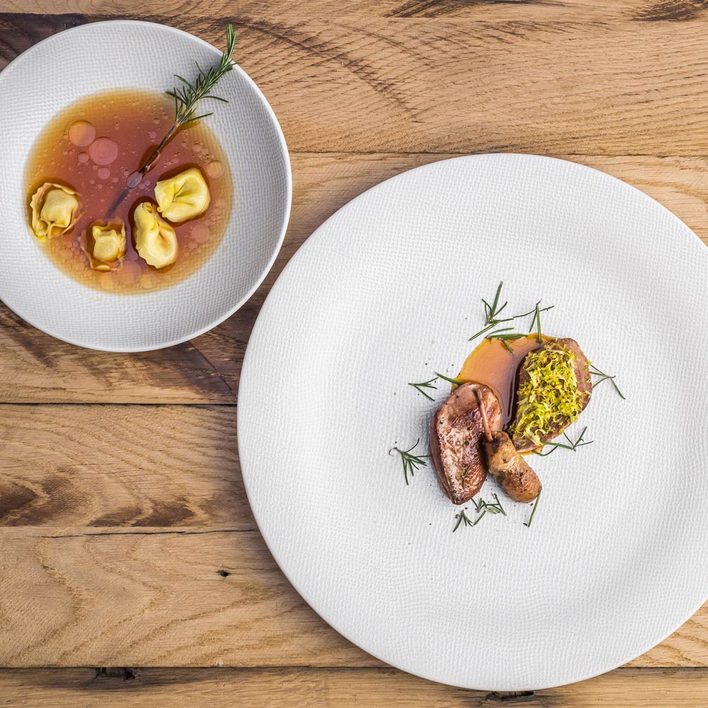 Assiette plate Vésuvio blanc 27 cm - Beautiful Moment the shop