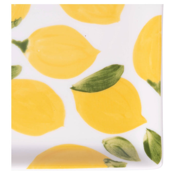 Assiette rectangulaire Fruit Life 2 modèles 31,5 x 16,5 cm Citron - Beautiful Moment the shop