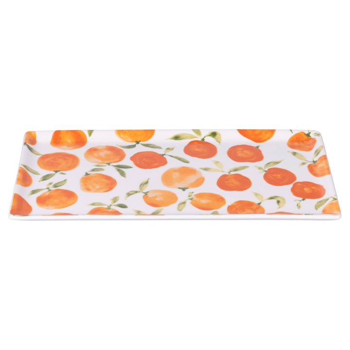 Assiette rectangulaire Fruit Life 2 modèles assortis 31,5 x 16,5 cm orange - Beautiful Moment the shop