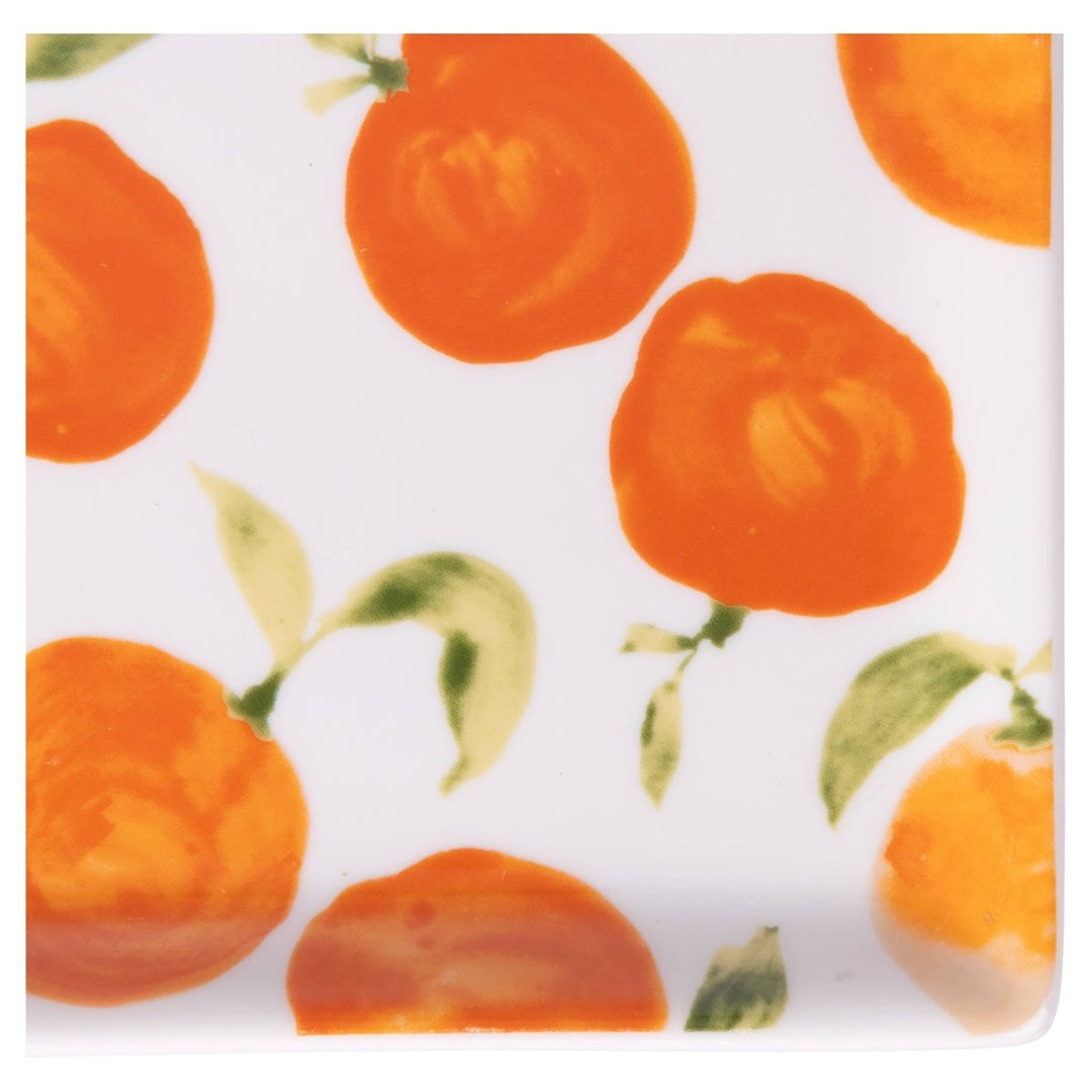 Assiette rectangulaire Fruit Life 2 modèles assortis 31,5 x 16,5 cm orange - Beautiful Moment the shop