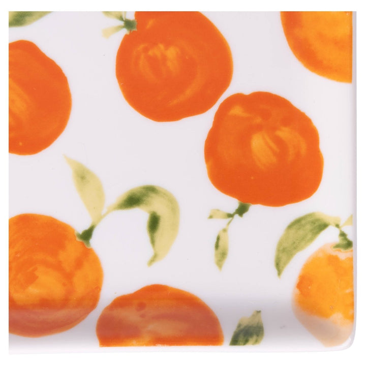 Assiette rectangulaire Fruit Life 2 modèles assortis 31,5 x 16,5 cm orange - Beautiful Moment the shop