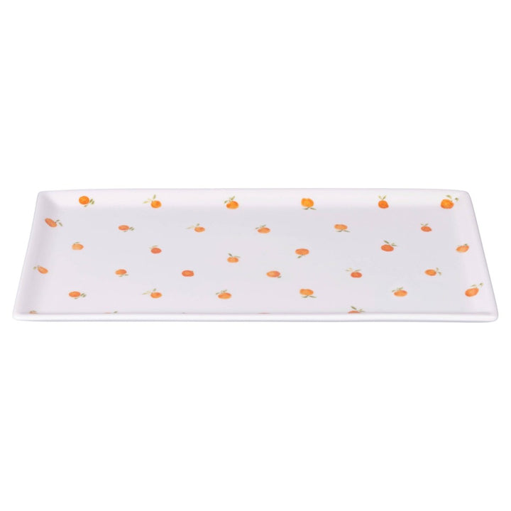 Assiette rectangulaire Fruit Life 2 modèles assortis 31,5 x 16,5 cm orange - Beautiful Moment the shop