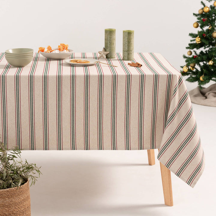 Nappe jacquard Noël lin doux BARDY