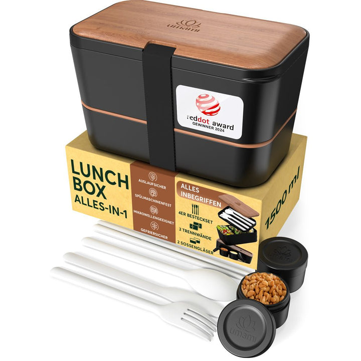 Bento Encastrable 1,5 l noir et bois de cerisier - Beautiful Moment the shop