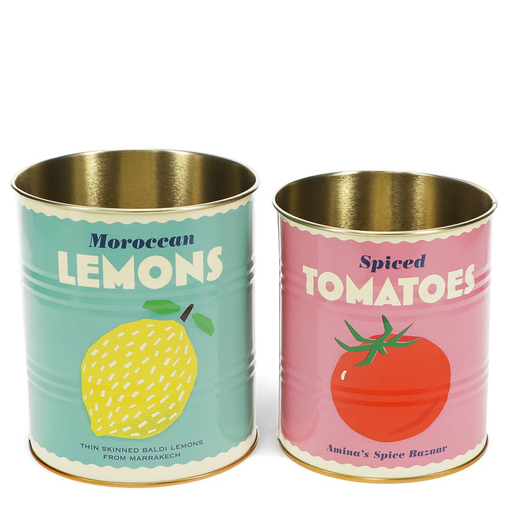 Boîtes de rangement moyennes (lot de 2) - Citron et tomate - Beautiful Moment the shop