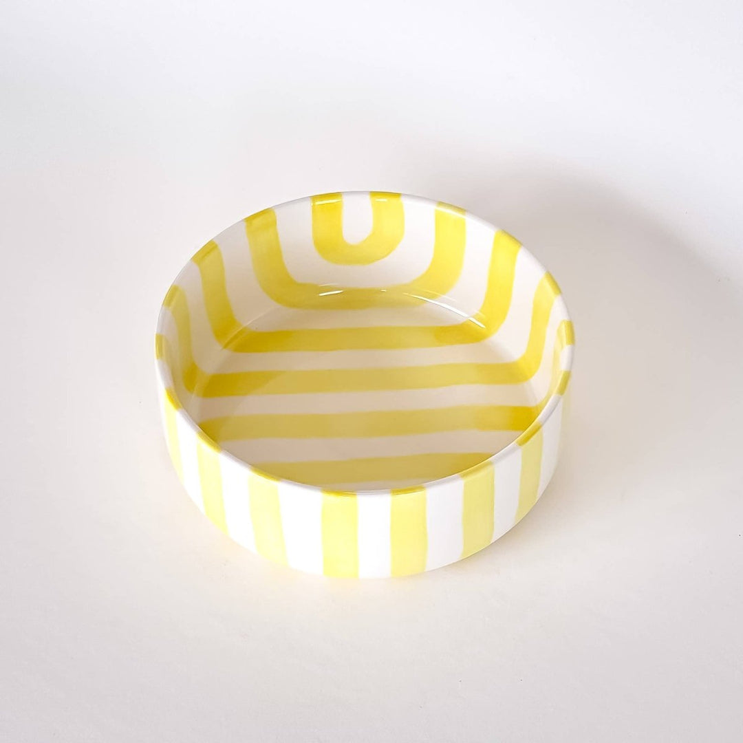 Bol rayé - jaune spiaggia - Beautiful Moment the shop