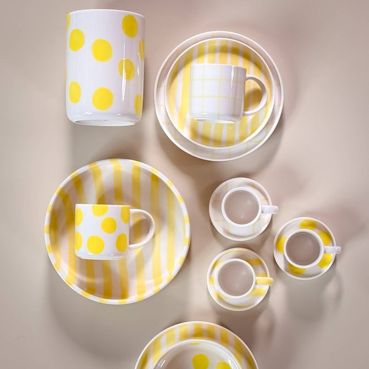 Bol rayé - jaune spiaggia - Beautiful Moment the shop