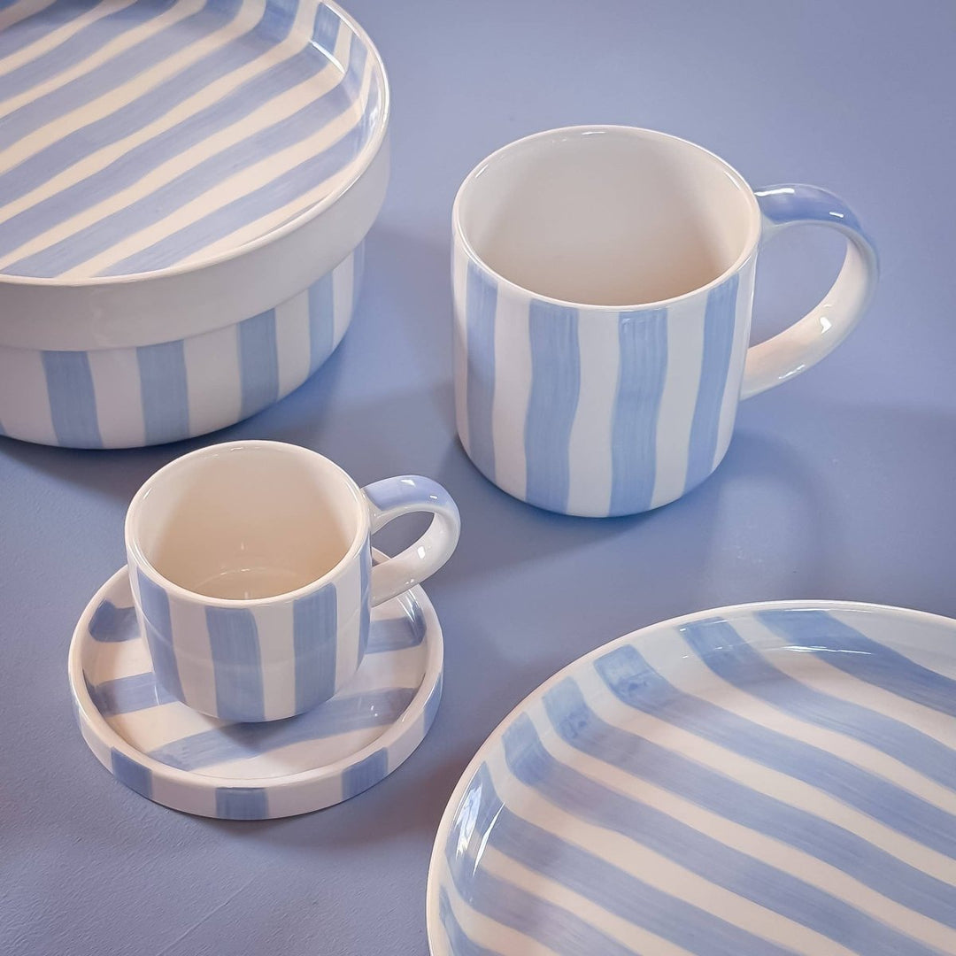 Bol rayé - morning azzurro - Beautiful Moment the shop