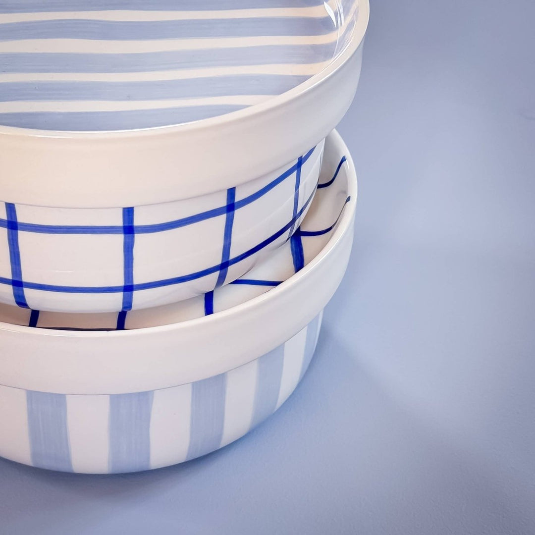 Bol rayé - morning azzurro - Beautiful Moment the shop