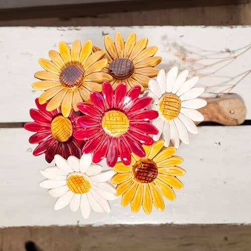 Bouquet tournesol en céramique, diamètre fleur env. 6,5 cm, tige 39 cm - Beautiful Moment the shop