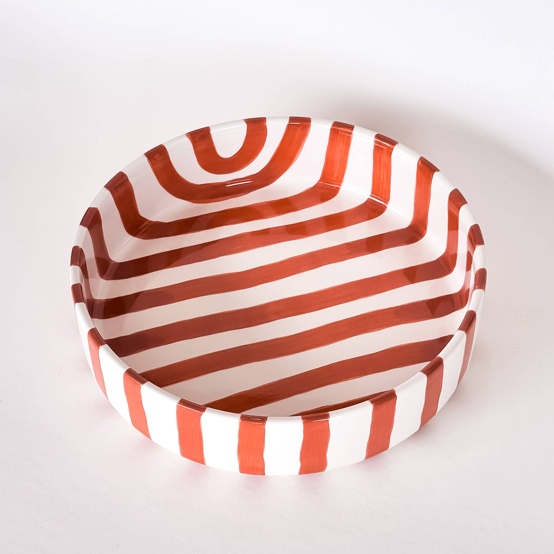 Grande coupe Stripes - cotto orange