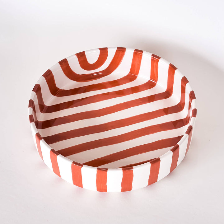 Grande coupe Stripes - cotto orange
