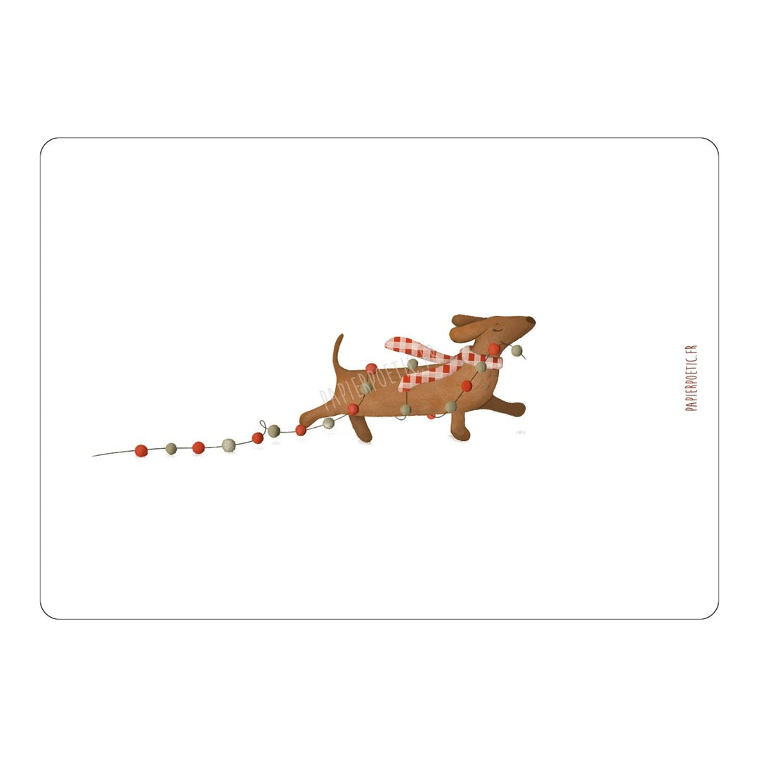 Carte Postale / Card "Chien de Noël" - Beautiful Moment the shop