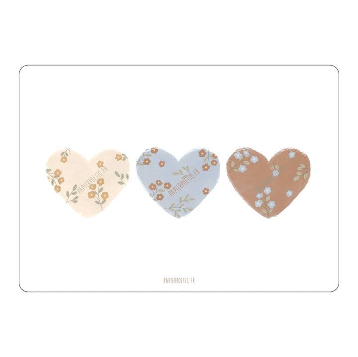 Carte Postale / Card "Cœurs Fleuris" - Beautiful Moment the shop