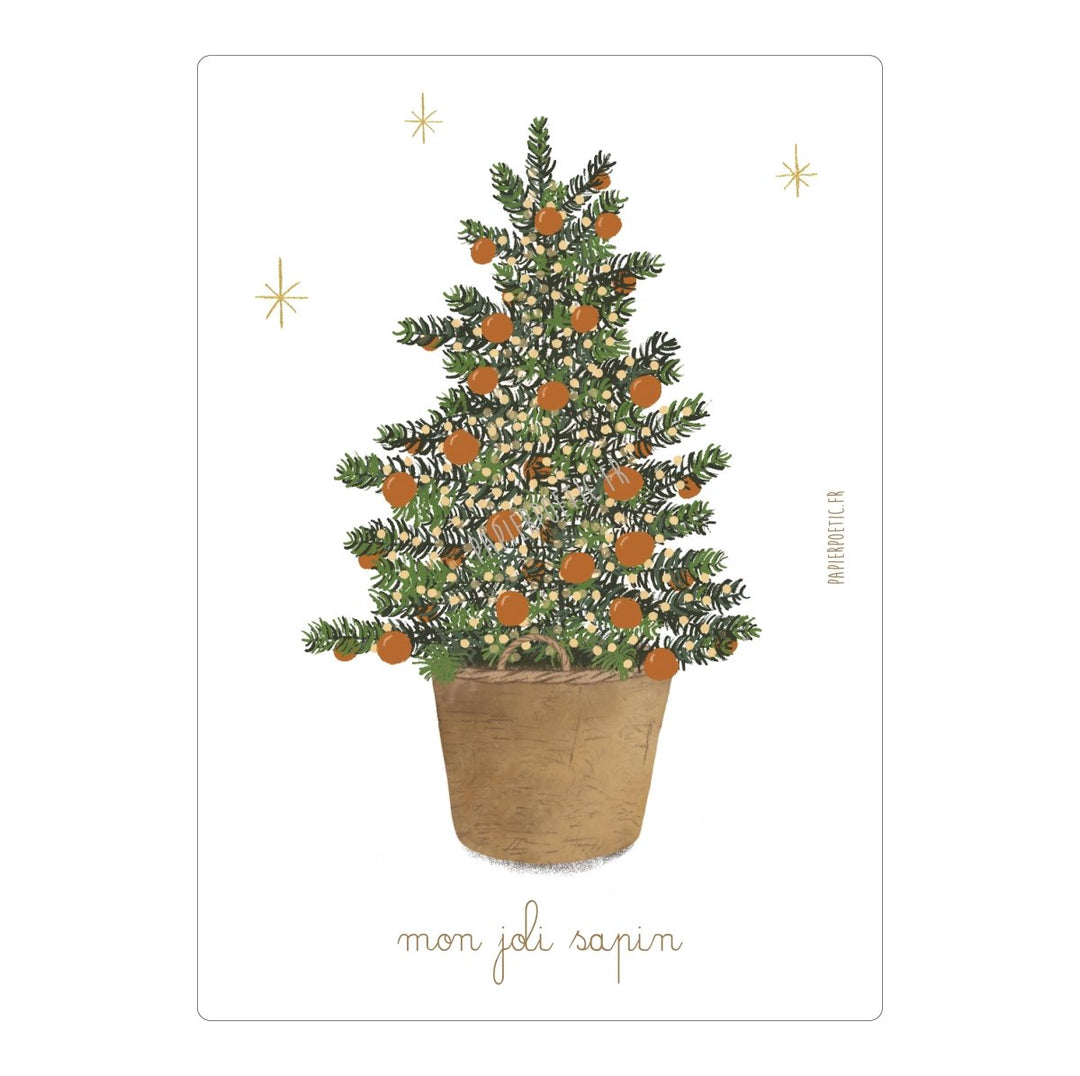 Carte Postale / Card "Mon joli sapin" - Beautiful Moment the shop