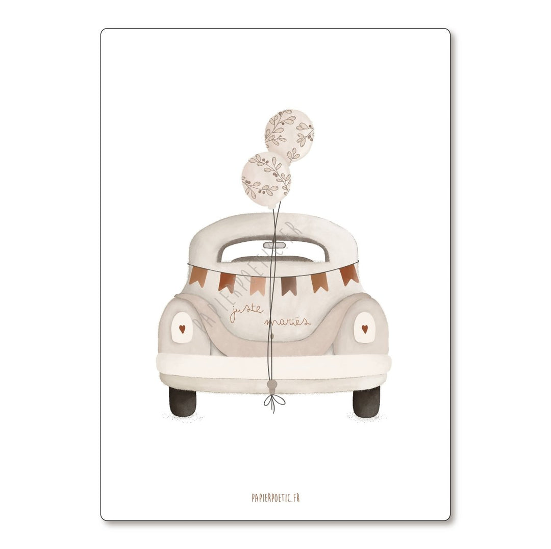 Carte/Card "Voitures des mariées" - Beautiful Moment the shop
