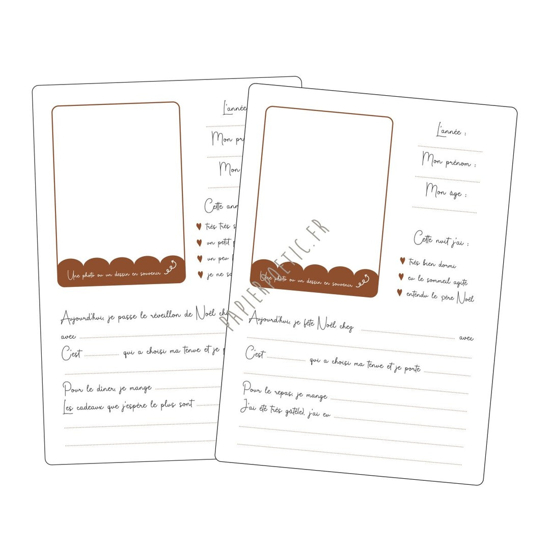 Cartes Souvenirs de Noël "Père Noël" - Beautiful Moment the shop