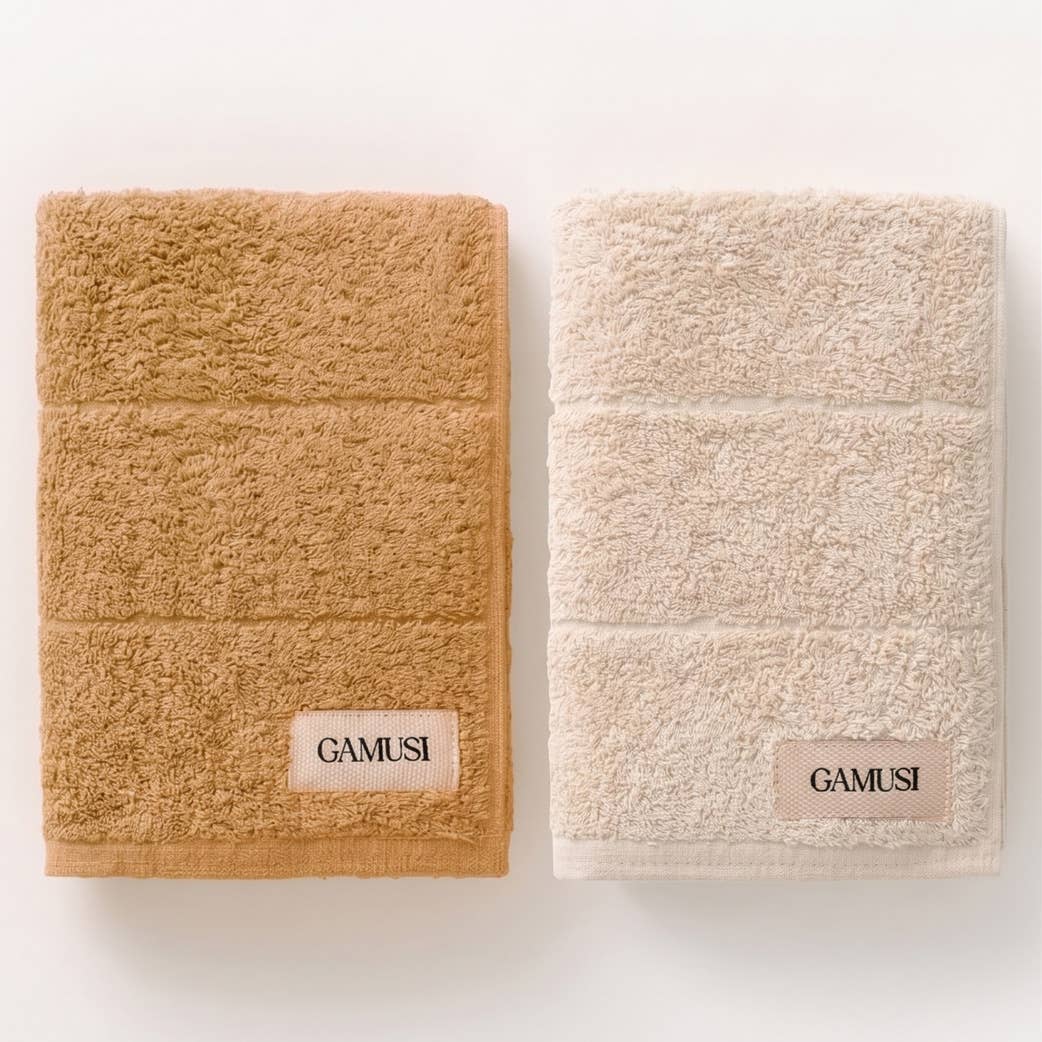 Lot de 4 serviettes de bain en éponge 100 % coton bicolore 600 g