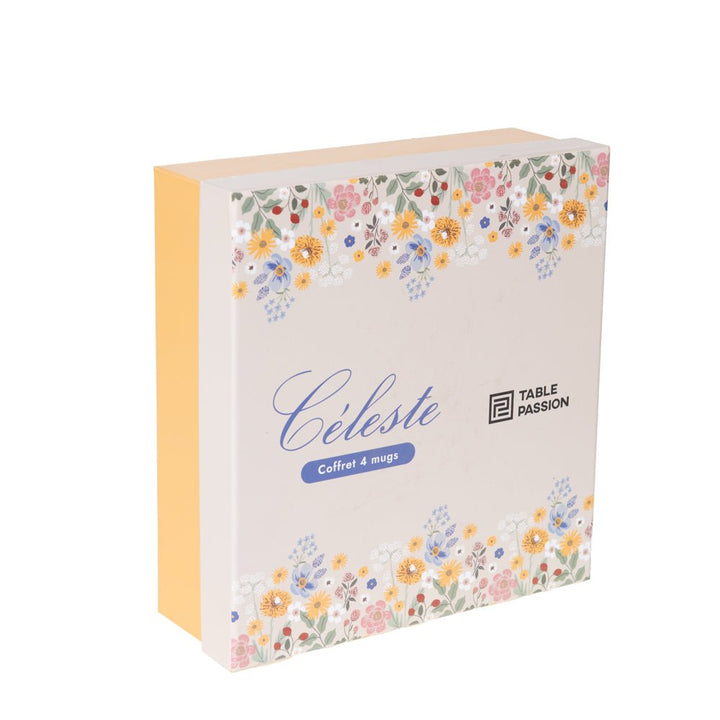 Coffret de 4 mugs Céleste 38 cl - Beautiful Moment the shop